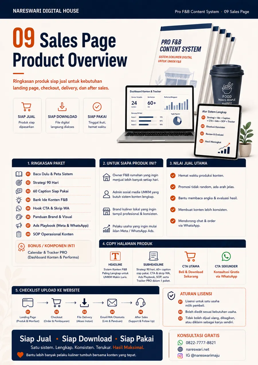 Sales Page & Product Overview
